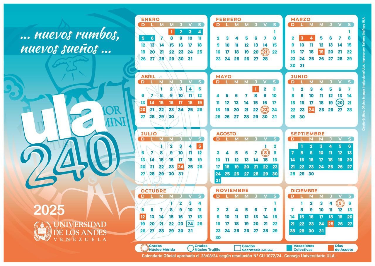 Calendario ULA 2025